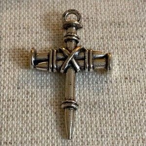 Cross of nails pendant